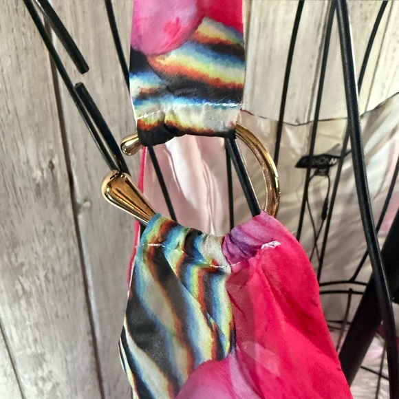 Fashion Nova Vibrant Pink Floral Zebra 2 Piece Set - Picture 6 of 11